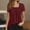 Red, variant on SHITINN Women's Casual Short Sleeve Square Neck T Shirt Summer Basic Tee for Daily Wear Vacation Short Sleeve Tops for Women Lightweight Tops & Blouses Tops for Women
