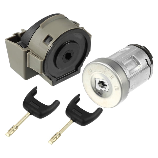 Unique Bargains 1 Set No.2S61A3697AA Interruptor de Encendido para Ford Fiesta 2001-2008 Cilindro de Bloqueo de Llave