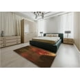thumbnail image 5 of Ahgly Company Machine Washable Indoor Rectangle Transitional Mahogany Brown Area Rugs, 5' x 8', 5 of 7