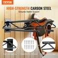 thumbnail image 2 of VEVOR Saddle Rack with Pad Bar 2 Packs Wall Mounted Horse Saddle Stand Black, 2 of 9
