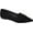 Black, variant on Journee Womens Audrey Slip On Pointed Toe Loafer Dress Flats