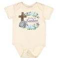 thumbnail image 3 of Inktastic It's My 1st Easter with Cross and Flowers Boys or Girls Baby Bodysuit, 3 of 5