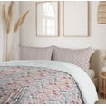 thumbnail image 6 of Ambesonne Floral Duvet Cover Set, Asters on a Pale Blue Back, 2-Calking, Blue Grey Pink, 6 of 7