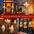 Mrigtriles Halloween Ghost Lighted Hanging Decoration Outdoor, 19.68