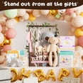 thumbnail image 5 of Baby Shower Gifts Basket Wooden Crate, Personalized Wooden Letters and Baby Clothes Hangers New Born Baby Girl Boy Gifts Vine Decorations Cute Closet with Handle Pregnancy Gifts for New Mom Parents, 5 of 8