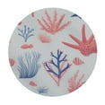 thumbnail image 2 of JEUXUS Coastal Round Tablecloth,Table Cover for Indoor Outdoor Party Waterproof Oil-Proof Stain-Resistant,Round Fitted Table Cover with Elastic Edges,White Blush and Ceil Blue, 2 of 7