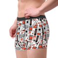 thumbnail image 2 of Balery Modern Life Calzoncillos bóxer para hombre, ropa interior de algodón suave y transpirable con cinturilla de nailon-Small, 2 of 5