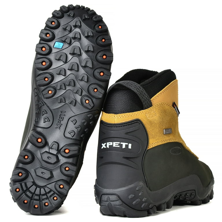 Men\'s xpeti Waterproof Hiking Shoes - Brown and Yellow XPETI Men main image 3