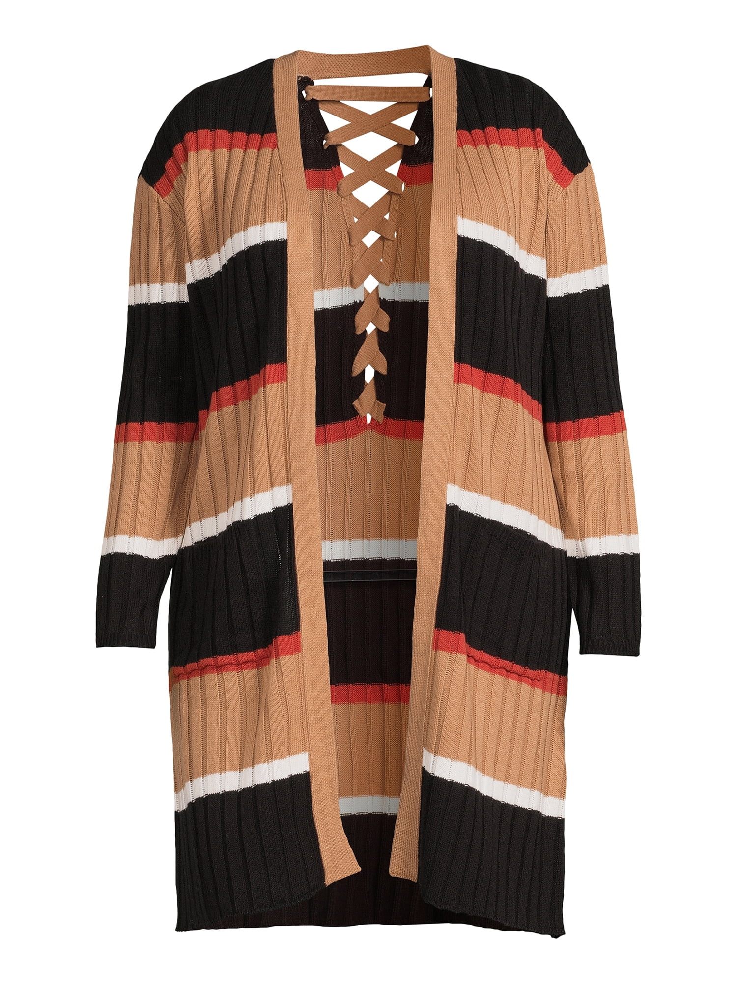 No boundaries lace shop up sweater