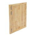thumbnail image 6 of 23.6"x35.4" Single Swinging Door, Square Cafe Saloon Swing Door with 3 Hinges,1.37in Thick Solid Wood Partition Door for Hallway Kitchen Bar Pub Shop (Log Color), 6 of 24