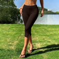 thumbnail image 5 of MVRLSH Women's Shorts 2026 Summer Casual Lightweight Baggy Elastic Jogger Pants for Hiking Athletic Work Daily Wear Running Biker Shorts Brown - M, 5 of 7