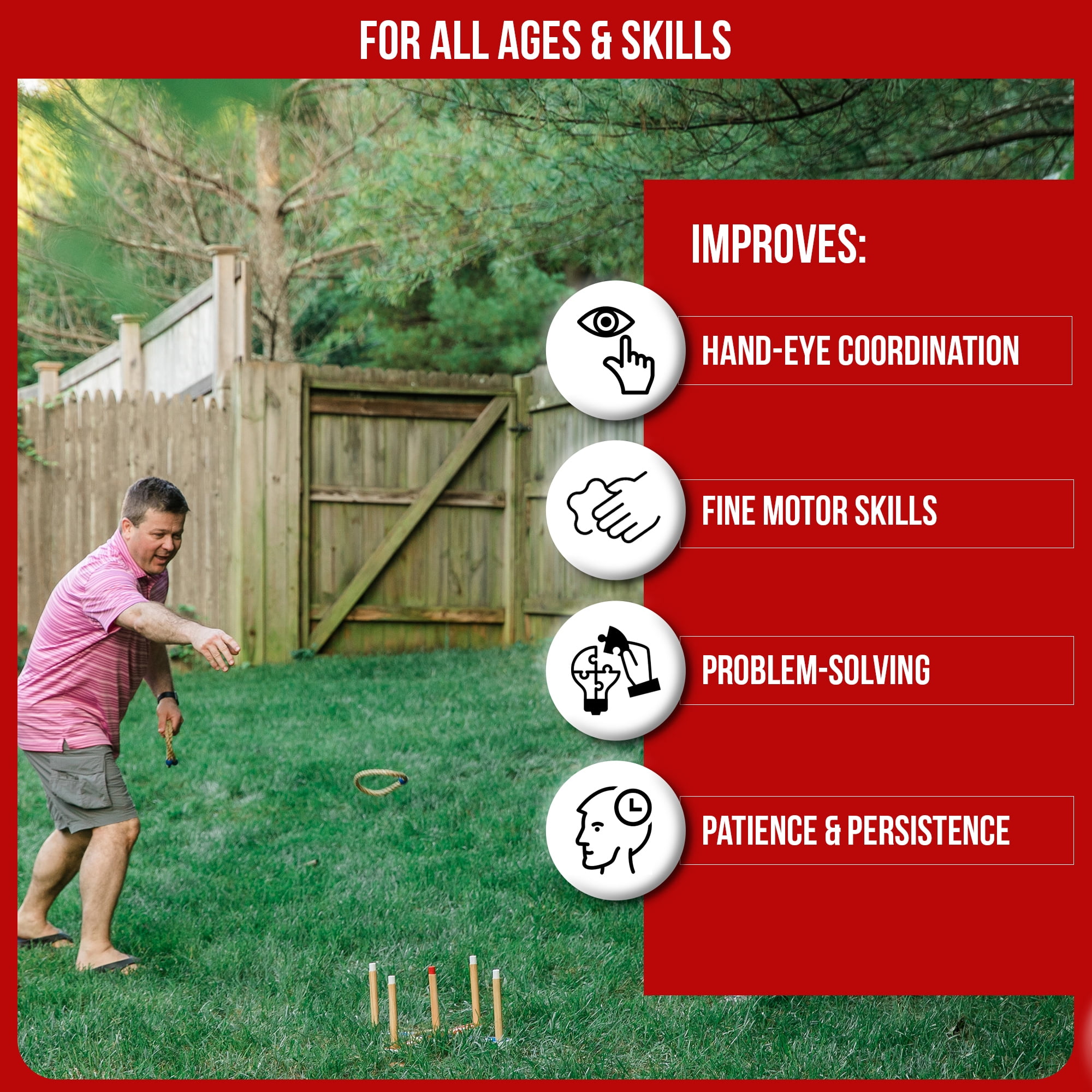 Bolaball: Ring Toss Outdoor Game