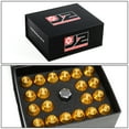 thumbnail image 6 of J2 Engineering LN-T7-014-15-GD J2 Engineering 7075 -T6 Forged Aluminum M12 x 1.5 20Pcs 50mm Knurled Top Lug Nut w/ Adapter Gold, 6 of 6