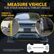 AutoSolo 3-in-1 Toe Plates Wheel Alignment Tool Kit for Toe, Steer Ahead, and Thrust Angle Adjustment with String Alignment