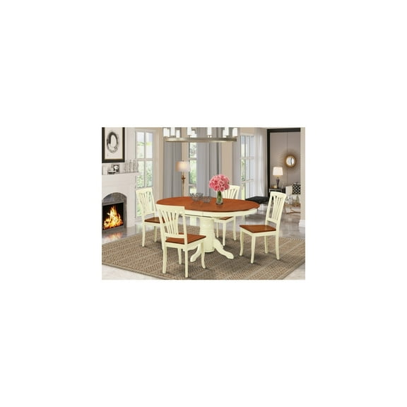 Avon Dining Set - Rubber Wood Table & Chairs - 4 or 6 Seater