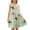 Green, variant on Girls Summer Vacation Dress Kids Sleeveless Cute Cotton Sundresses Ruffle Flare Tank Dress Pink, 1 Years