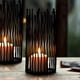 thumbnail image 2 of 2x Tenedor De Luz De Té De Hierro Que Candebro Candebro Decoración Zulema Candeleros de hierro de metal, 2 of 8