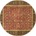thumbnail image 1 of Ahgly Company Indoor Round Persian Brown Traditional Area Rugs, 6' Round, 1 of 4