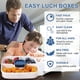 thumbnail image 5 of Advancent Ensaladera con compartimentos para aderezo, microondas, comida, aperitivos, caja Bento de plástico, juego de vajilla para exteriores, Picnic, Mostrada Verde Advancent HA067385-03, 5 of 6