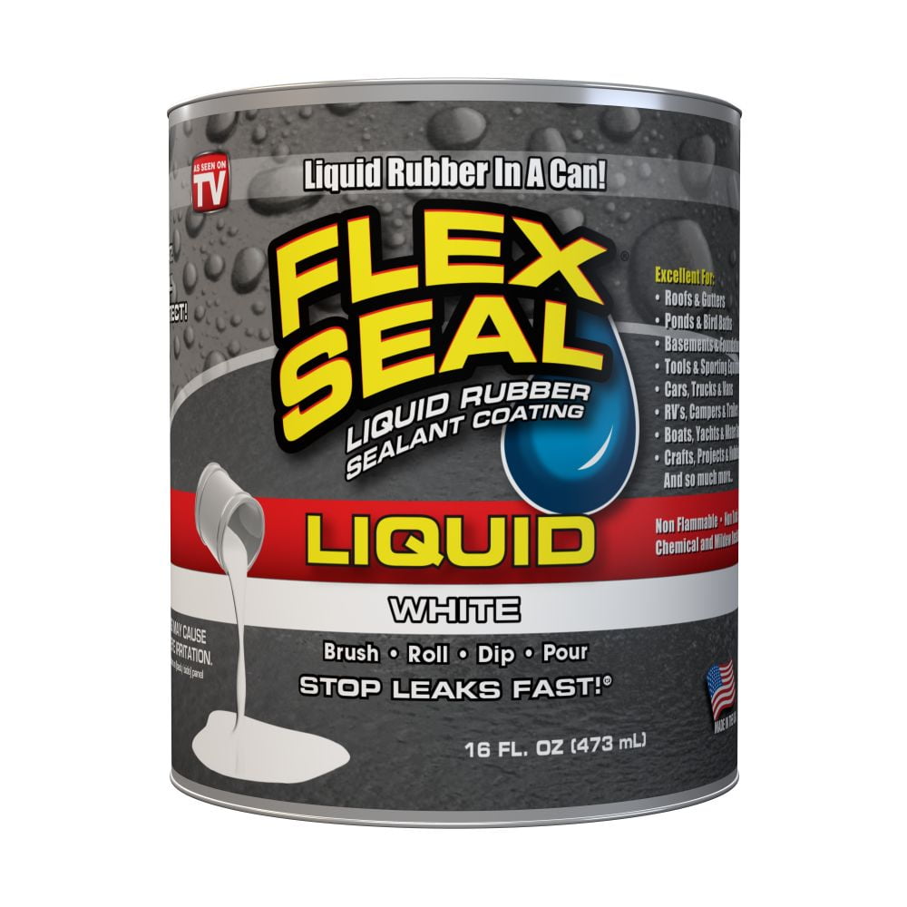Flex Seal Liquid Rubber Sealant Coating, 16 oz, White
