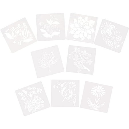 9 Sheets Stencil Drawing Kit for Kids Cookie Stencil Baking Templates ...