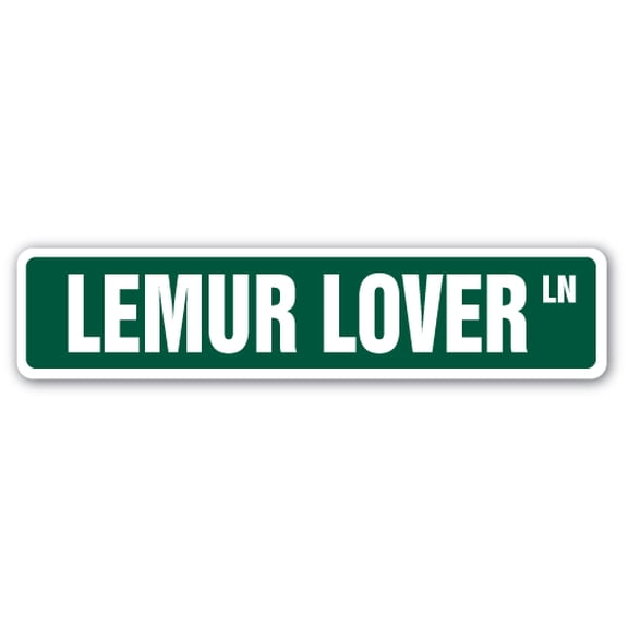 Lemur Lover Street [3 Pack] of Vinyl Decal Stickers |for Laptop Car