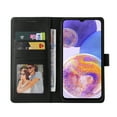 thumbnail image 7 of Allytech Galaxy A23 4G Case Wallet, Book Style Flip Cover TPU Rubber PU Leather Kickstand Cards Slots Wallet Anti-scratch Bumper Case for Samsung Galaxy A23 4G 6.6-Inch 2022 - Black, 7 of 7