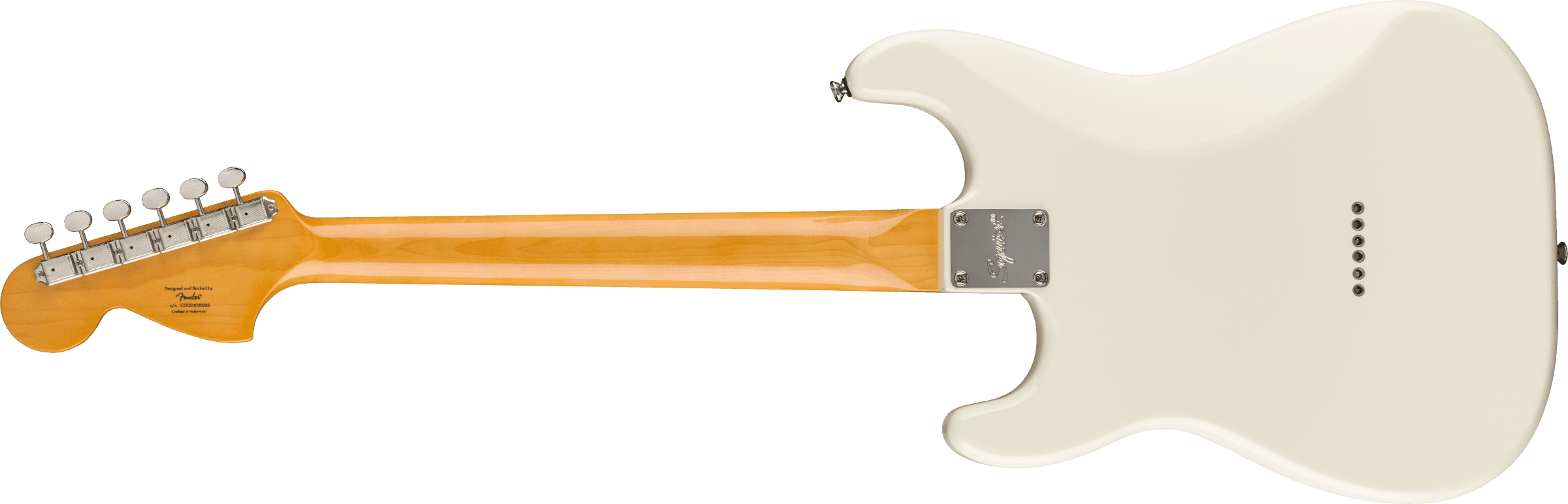 Squier Classic Vibe '70s Stratocaster HT HSS Electric Guitar, Laurel Fingerboard, Olympic White