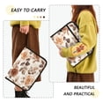 thumbnail image 4 of Organ Folder 14.2 x 0.8 x 10.6 Inches 13 Separate Pockets A4 Size Documents Folder A Sort Storage File Manager For The Home Office Cartoon Brown Roses, 4 of 7