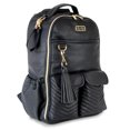 thumbnail image 3 of Itzy Ritzy Diaper Bag Backpack – Large Capacity Boss Backpack Diaper Bag Featuring Bottle Pockets, Changing Pad, Stroller Clips and Comfortable Backpack Straps, Black with Gold Hardware, 3 of 6