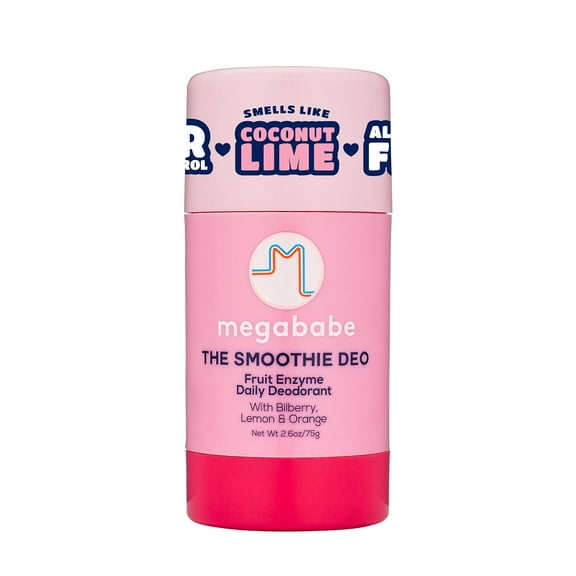 Megababe Smoothie Deo Daily Deodorant Stick, Aluminum-Free, All Natural, 2.6 oz
