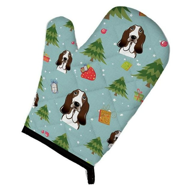 Gant de Four pour Chien Basset de Noël