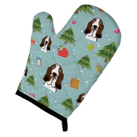 

Christmas Basset Hound Oven Mitt