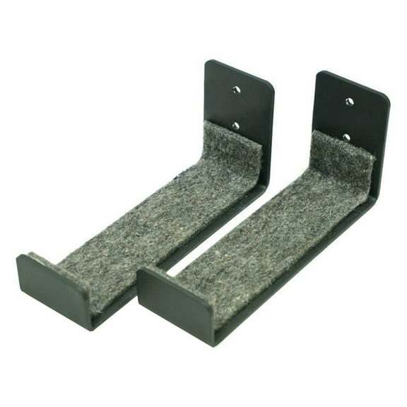 NUOLUX 2pcs Surfboard Wall Rack Display Rack Wall-mounted Surfboard Hanger (Black)