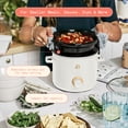 thumbnail image 2 of Beautiful 2 Qt Manual Slow Cooker, White Icing by Drew Barrymore, 2 of 13