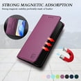 thumbnail image 4 of for Nokia C02 Phone Case Wallet protective case leather Cover with magnetic closed cVioletit card slot shockproof protection phone case, 4 of 7