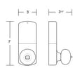 thumbnail image 5 of MiLocks WKK-02SN W-Series Interior Door Remote Knob (Satin Nickel), 5 of 5