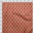 thumbnail image 3 of oneOone Viscose Jersey Fabric Damask & Floral Block Print Sewing Fabric BTY 60 Inch Wide, 3 of 5