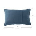 thumbnail image 3 of Sunbrella 21 x 14 in. Rectangle Outdoor Throw Pillow (2-Pack) - Spectrum Denim, 3 of 6