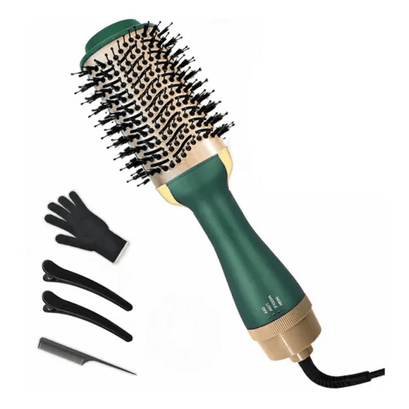 Cepillo Secador De Pelo Malubero Malu1529 Giratorio Alisador Verde