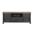 thumbnail image 2 of Ginie TV Stand Media Cabinet- Black and Brown Rubberwood- 75 Inch, 2 of 7