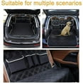 thumbnail image 3 of Universal Dog Car Trunk Protector, 2 Large Pockets, Waterproof & Non-Slip, 185 x 105 cm Trunk Cover for Most Cars, Gray, 3 of 5