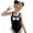 Black, variant on Xijirk Girls' Polka Dot Bow One-Piece Swimsuit Toddler Ruffle Swimwear for Beach & Pool,6-7 Years
