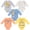 Pooh Yellow, variant on Mickey Mouse Baby Boys' 5-Pack One Piece Bodysuits Mickey Blue