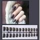 thumbnail image 1 of Parche de uñas postizas largas rectangulares de color para decoración de uñas, 24 unidades, 1 of 1