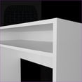 thumbnail image 7 of Desks, Modern White with Built-In Storage, Melamine & Particle Board, 35.1"W x 16.5"D x 30.6"H | White | Melamine, 7 of 7
