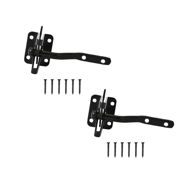 CY5O5ee Loquet de Portail Auto-Bloquant, Loquets de Porte Robustes pour Portail en Bois, Aspect Durable et Résistance à la Rouille, Levier Automatique, Fermoir Cadenas de Porte 3/2/1 Pcs