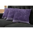 thumbnail image 2 of Ambesonne Romantic Throw Pillow Cover 4 Pack, Indigo Purple Hearts, 20", Eggplant Purple, 2 of 6