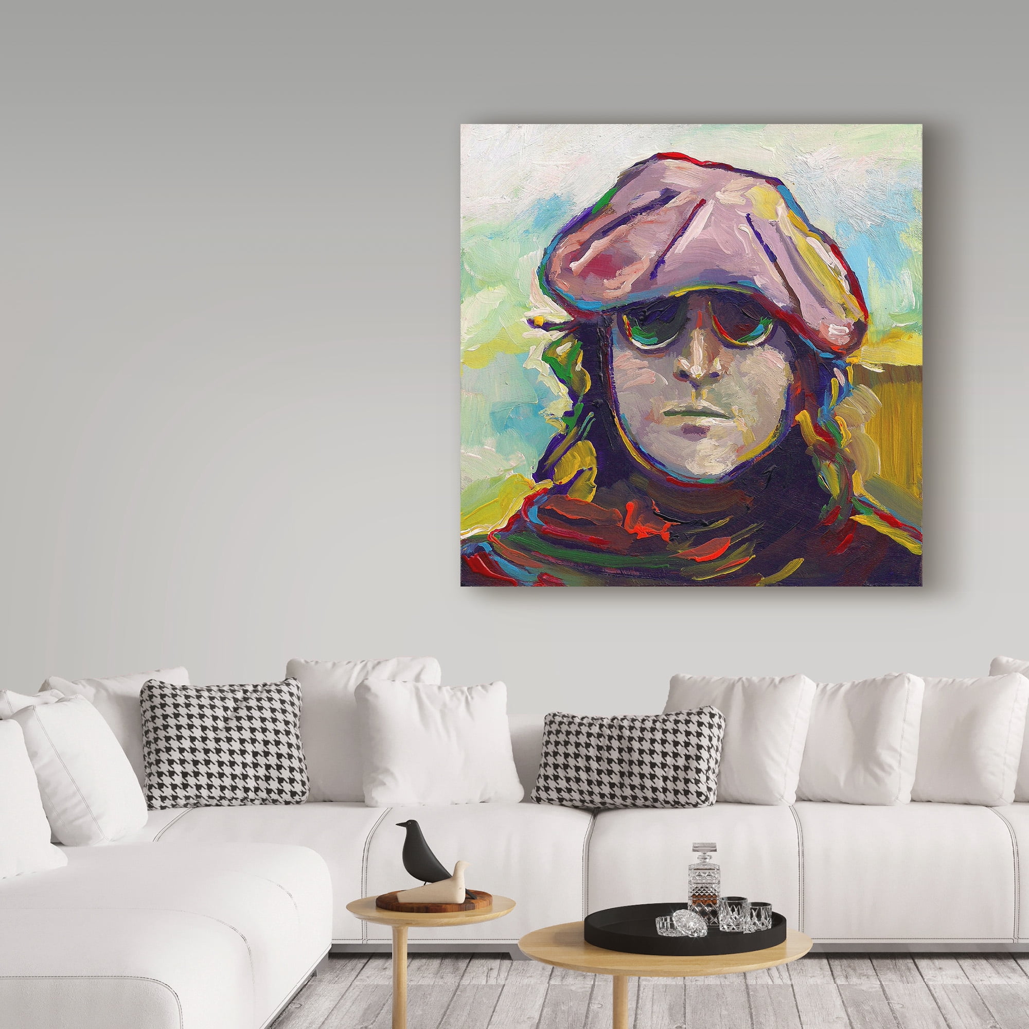 Trademark Fine Art 'John Lennon Hat' Canvas Art by Howie Green