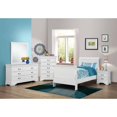 thumbnail image 2 of Coaster Louis Philippe Traditional 2-Drawer Wood Nightstand in White, 2 of 3